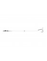 Fluorocarbon 'D' Rig - Barbed 8 - 15lb