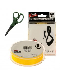 Sufix X8 X8 135M 0.148MM 7.5KG 17LB HOT YELLOW + ножица + ножица