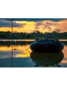 Надуваема лодка черна (надуваем кил, алуминиева капсула) 320 cm