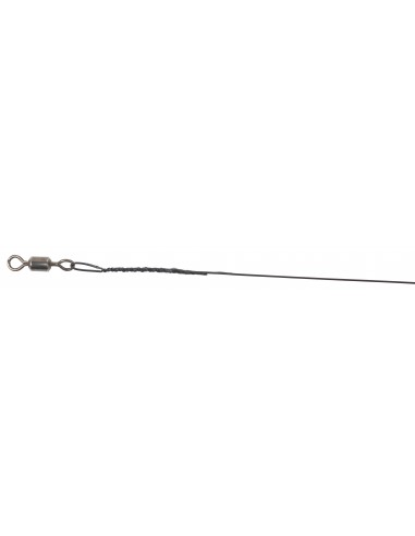 Blackflex - struna din 7 fire de otel si ochet din nylon + agrafa rapida + vartej 40cm 5kg (3buc)