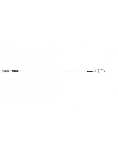 Struna fluorocarbon 27,5cm 0,68mm (2 buc) + vartej + agrafa rapida