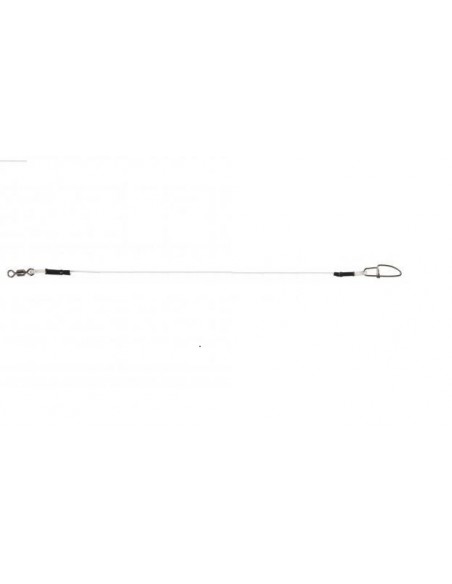 Struna fluorocarbon 27,5cm 0,68mm (2 buc) + vartej + agrafa rapida