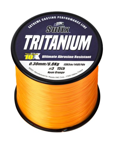 TRITANIUM O,30mm/6,3kg неоново оранжево 1520m Sufix монофил (8db/cs)