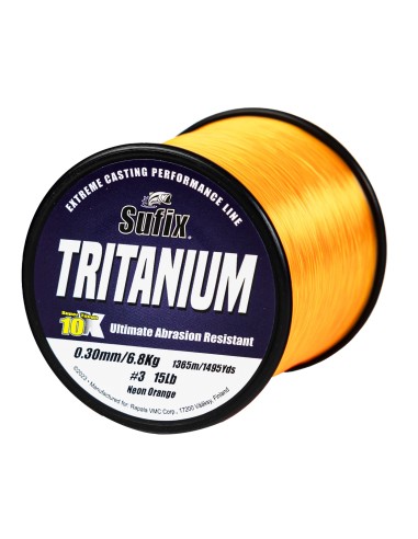 TRITANIUM O,30mm/6,3kg неоново оранжево 1520m Sufix монофил (8db/cs)