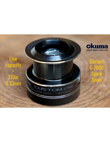 Tambur de rezerva de aluminiu pentru mulineta Okuma Custom C-7000