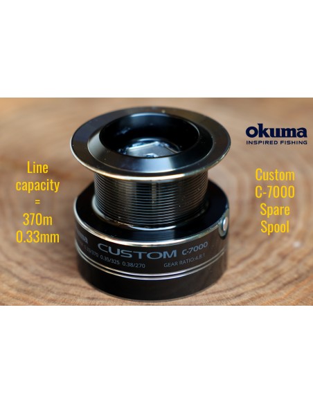 Tambur de rezerva de aluminiu pentru mulineta Okuma Custom C-7000