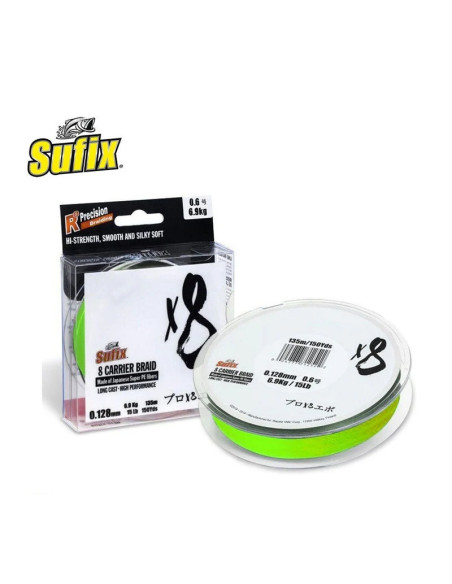 X8 150M 0.205MM 17.5KG 1.5 39LB NEON CHARTREUSE