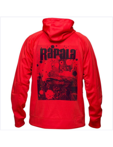 Rapala Splash Hoodie - Red (XL)