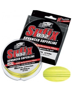 Sufix 832 120M 0.13MM/8.2KG/18LB/Hi Vis Yellow